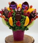Dark Chocolate rabbits happy easter basket